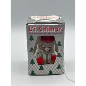Jasco Little Chimer SLEEPY MOUSE Christmas Bell/Ornament 2-3/4" T W/Original Box